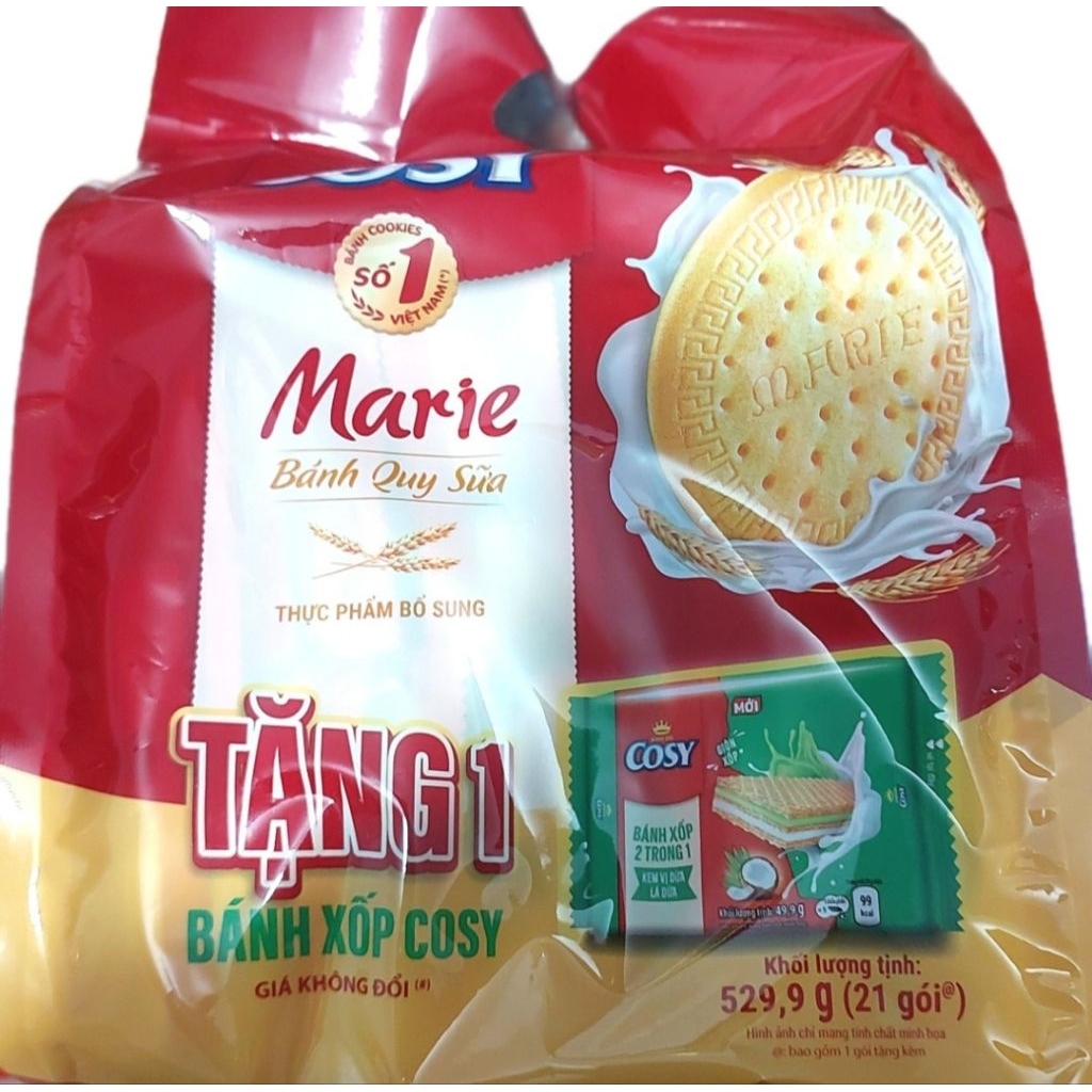 (Chính Hãng)Bánh Cosy Marie Túi_240gr,480gr, Cosy Km Bánh Xốp