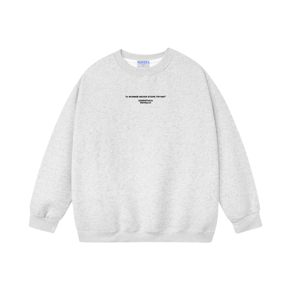 Áo Sweater NỈ LÔNG CÁO Novita From Rộng/ Essentials