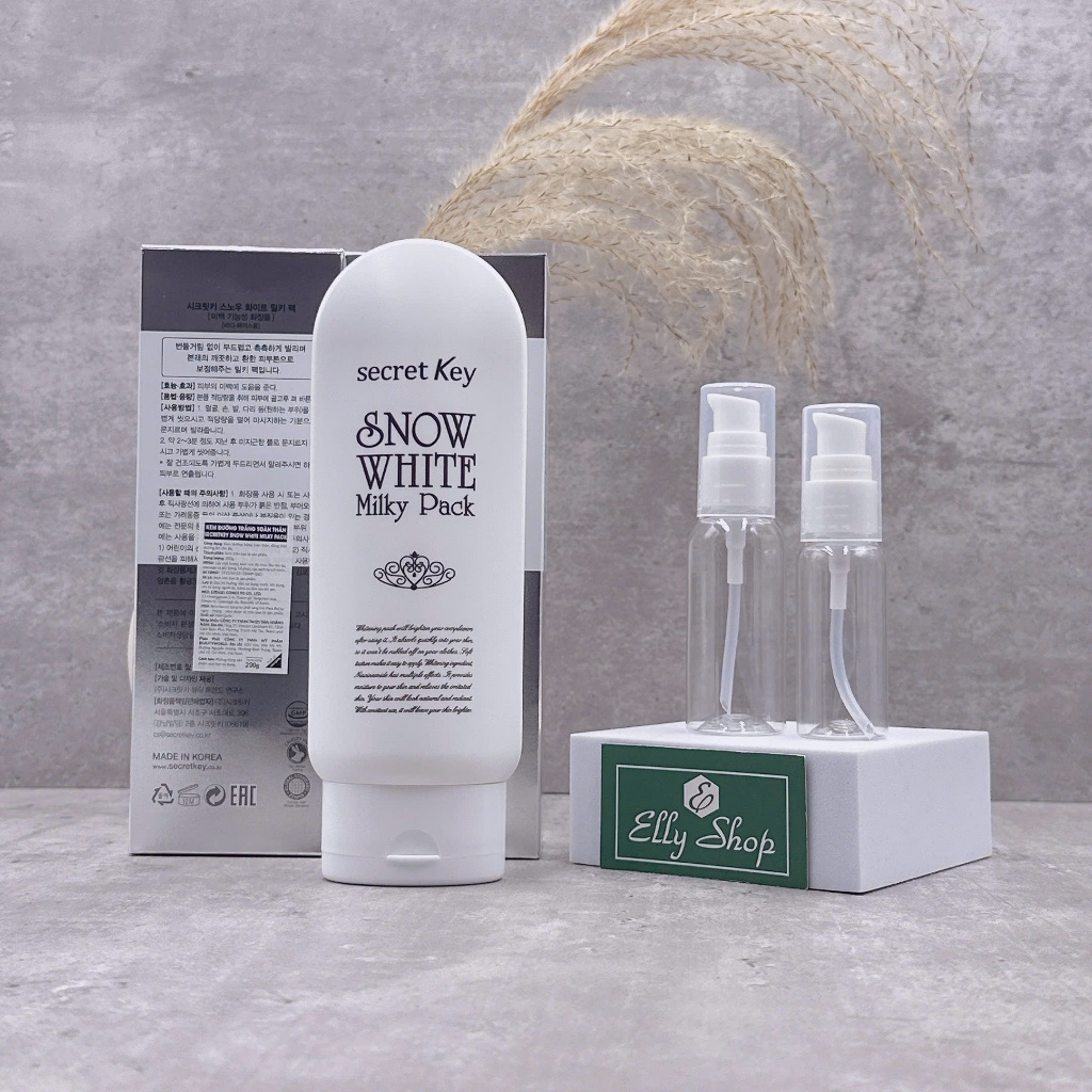 TESTER Kem Ủ Trắng Secret Key Snow White Milky Pack - Ellyhouse Tiny Try