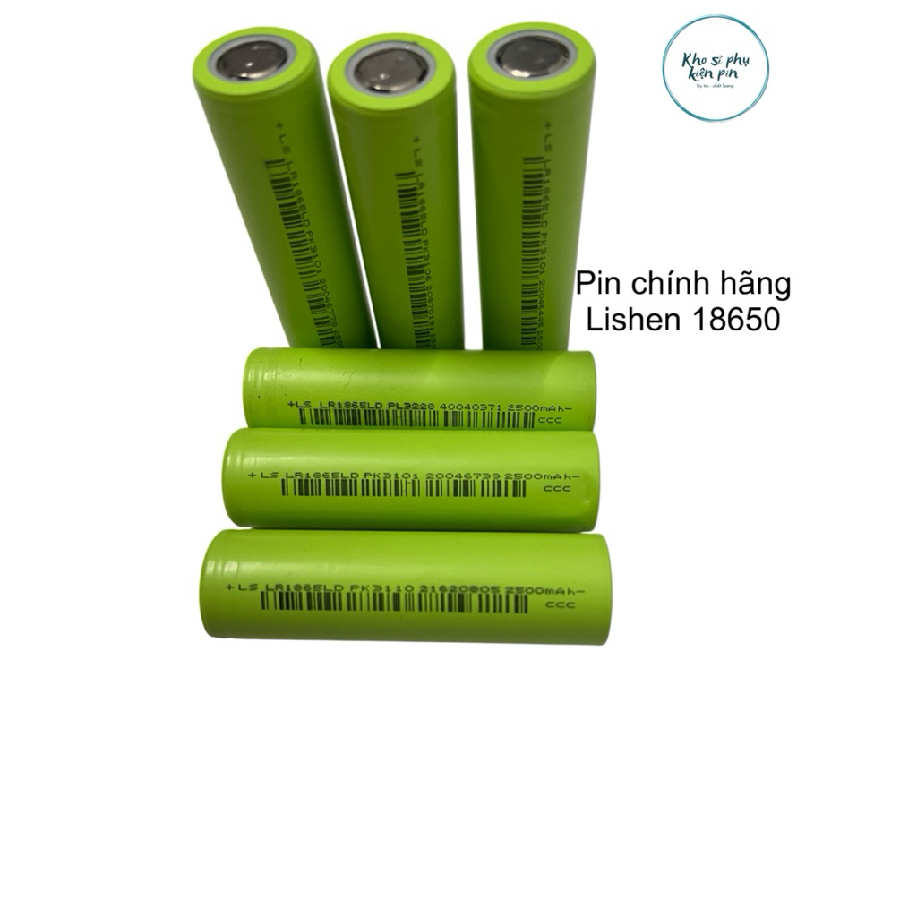 Cell pin Lishen 18650- Dung lượng 2500mah