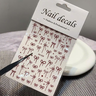  Sticker Nail 3D Sticker Nơ dán móng siêu xinh mẫu mới Hot Trend 