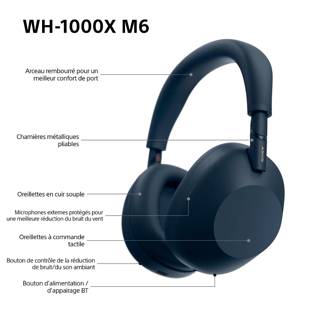 [WH 1000XM6] Tai nghe Sony không dây chống ồn WH-1000XM6 - Hành Chính Hãng Bảo Hành 12 Tháng Chính Hãng | BigBuy360 - bigbuy360.vn