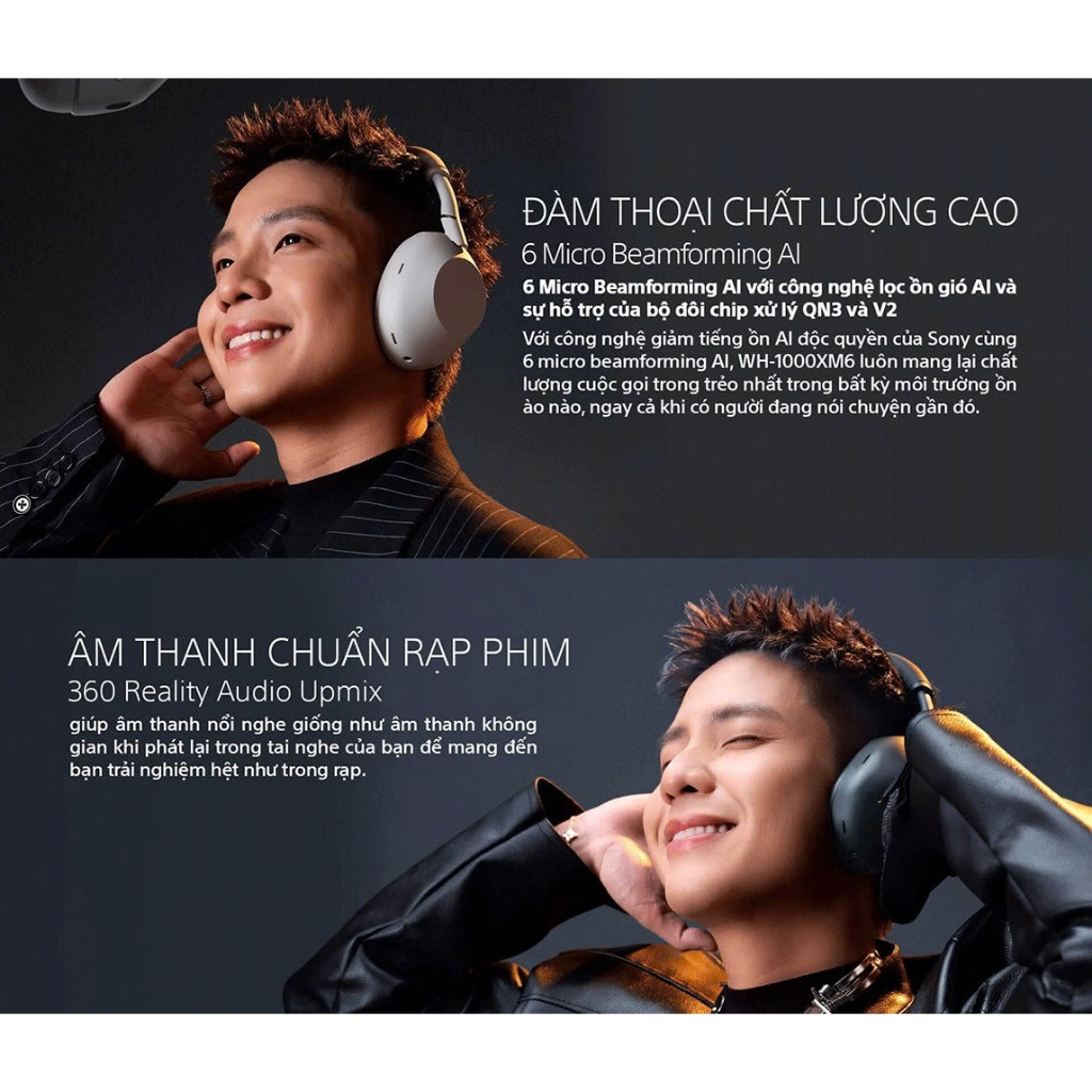 [WH 1000XM6] Tai nghe Sony không dây chống ồn WH-1000XM6 - Hành Chính Hãng Bảo Hành 12 Tháng Chính Hãng | BigBuy360 - bigbuy360.vn