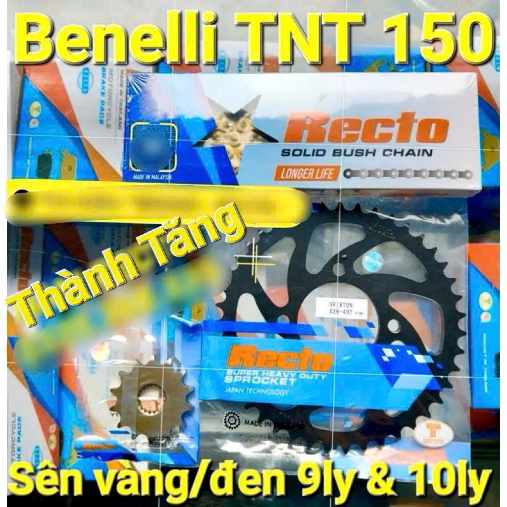 NHÔNG SÊN DĨA 9LY & 10LY BENELLI 150CC SÊN VÀNG RECTO 9LY & 10LY >>>