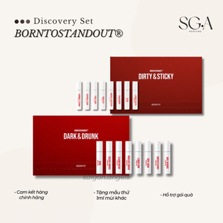  Discovery Set by Borntostandout • Dark & Drunk • Dirty & Sticky 8x2ml 