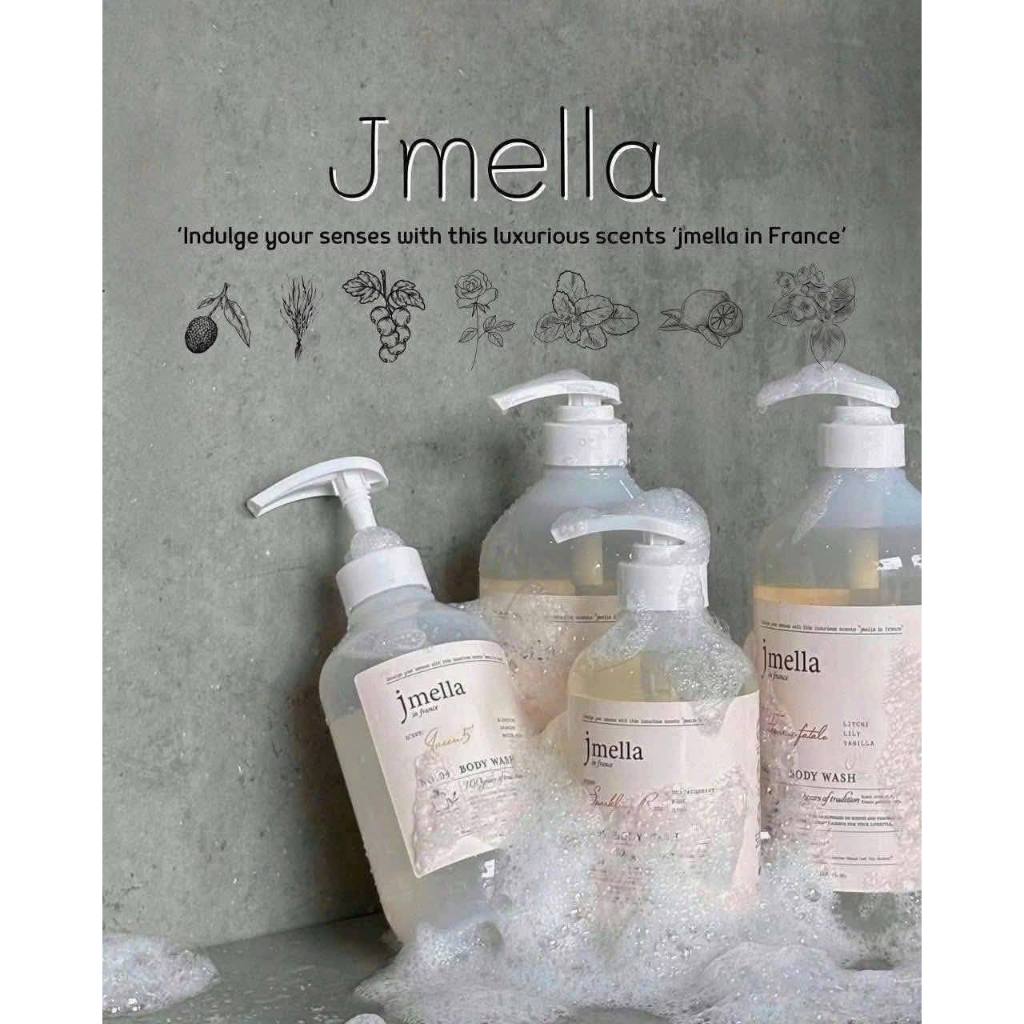 [HÀNG CHÍNH HÃNG] Sữa Tắm Dưỡng Ẩm Hương Nước Hoá Jmella In France Body Wash 500Ml
