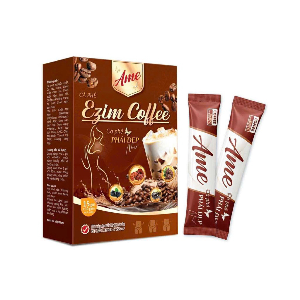 [MỚI] CÀ PHÊ ENZIM A.ME NÂU / HỘP 15 GÓI