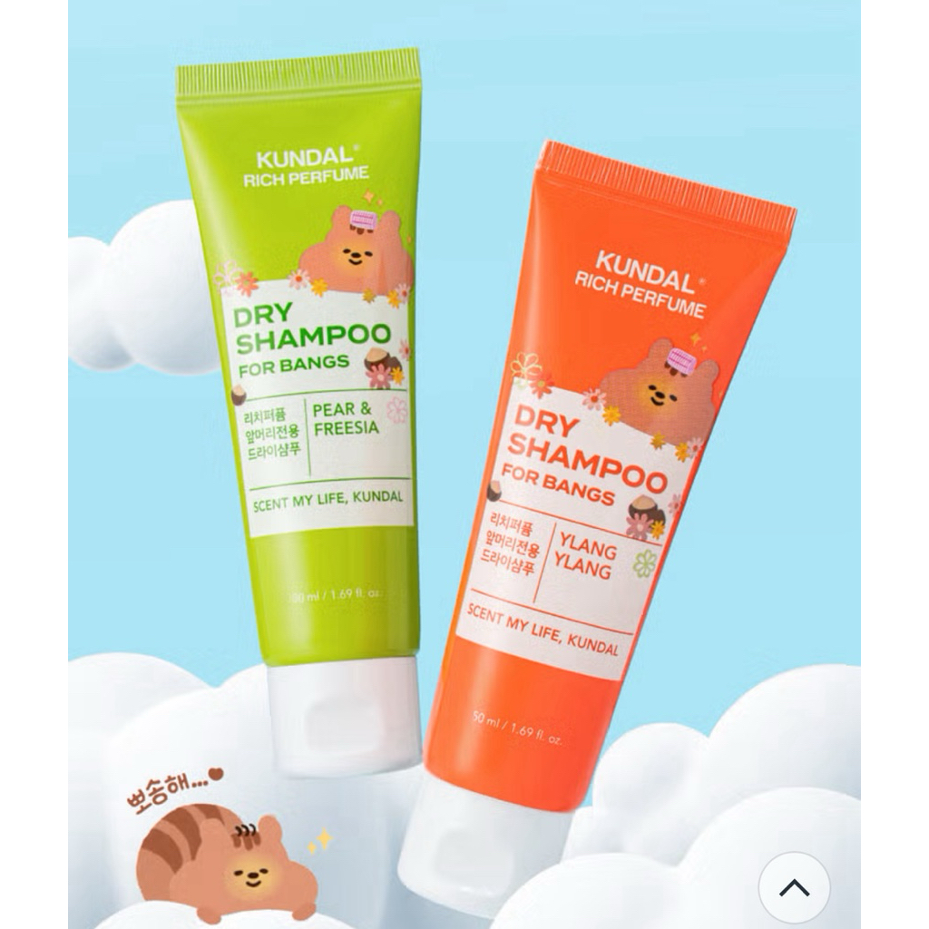 Dầu gội khô Dry Shampoo Kundal dạng essence hương nước hoa Hàn Quốc 50ml
