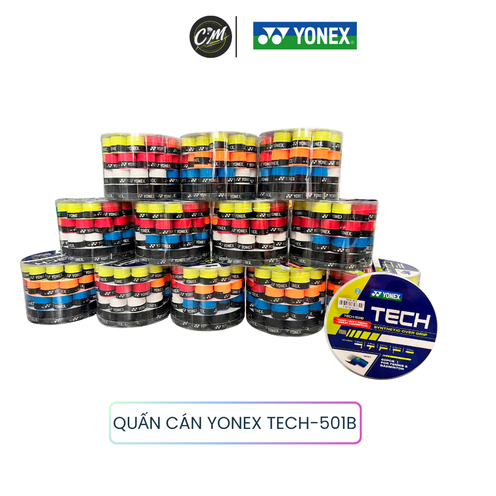 [HÀNG CHÍNH HÃNG] Quấn Cán Yonex Tech-501B - Bám Tay, Êm, Bền