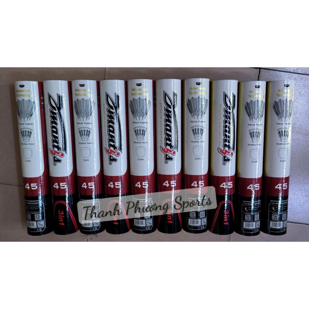 {Hoả tốc HCM} Cầu Lông DMANTIS D45 3IN1 Chính Hãng Lông Ngỗng Tự Nhiên  Bền Đẹp Phù Hợp Thi Đấu & Tậ