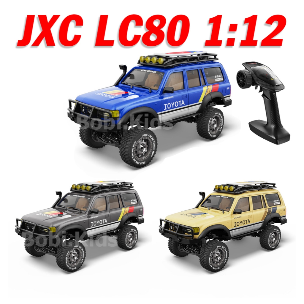 Xe Địa Hình RC 1:12 LC80 Land Cruiser – Mô Hình Offroad Khung Gầm Cao, Điều Khiển 2.4GHz, Pin Sạc, Đ