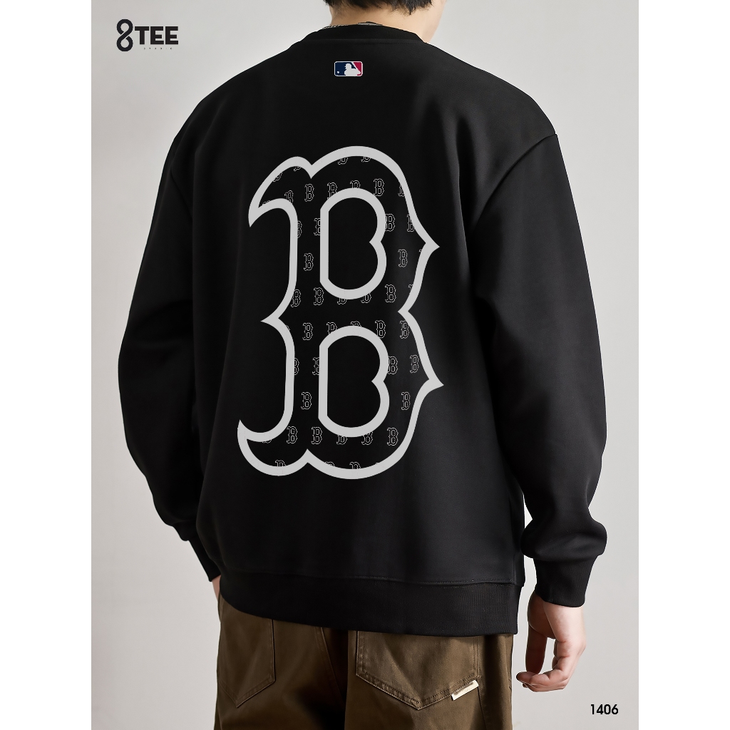 Áo Sweater Nỉ Bông Form Rộng 8Tee Studio | Mềm – Ấm – Dễ Phối | Unisex Nam Nữ Oversize Boston SW1406