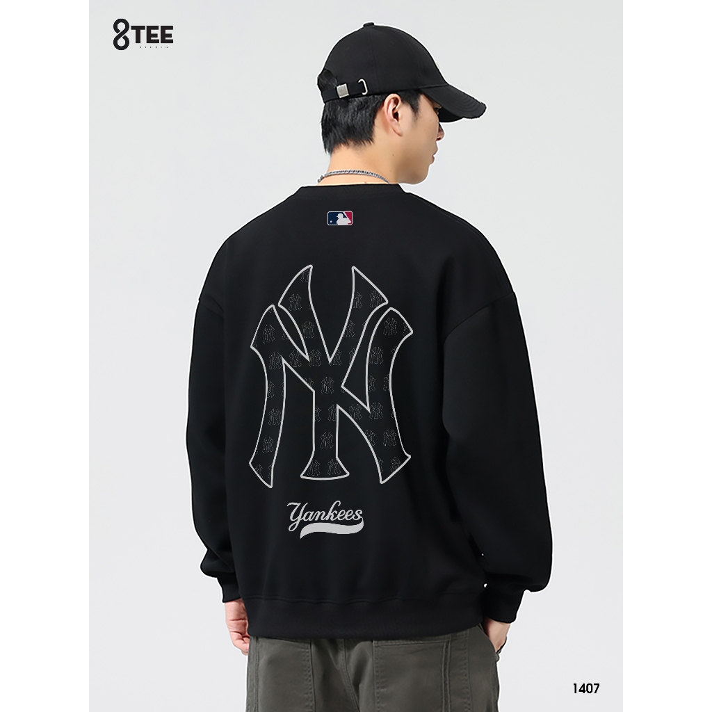 Áo Sweater Nỉ Bông Form Rộng 8Tee Studio | Mềm – Ấm – Dày | Unisex Nam Nữ Oversize New York SW1407