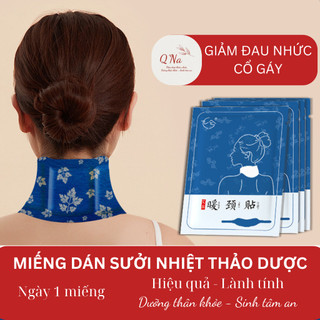 (Sỉ) 10 miếng dán sưởi nhiệt thảo dược giảm đau nhức cổ gáy, phòng ngừa thoái hóa cột sống cổ