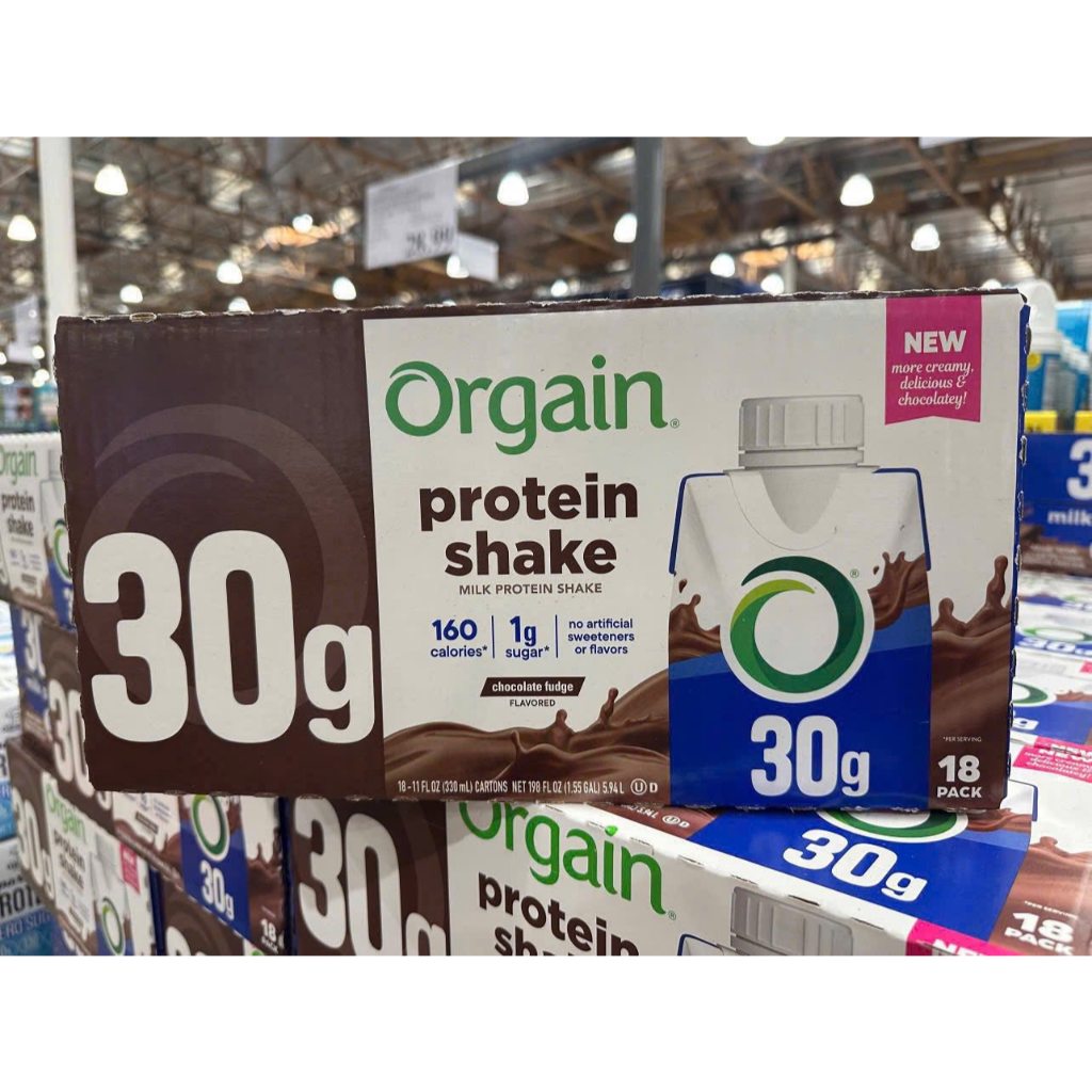 Sữa Orgain 30g High Protein Shake (Thùng 18 Hộp) , Giàu Protein, Vị Chocolate Fudge