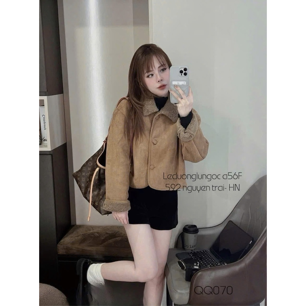 Áo da lộn lông cừu