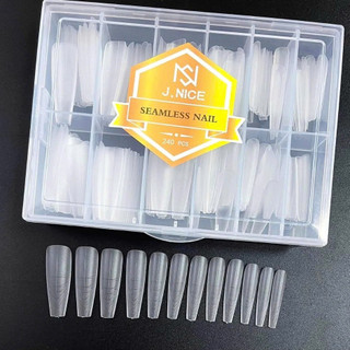 Móng up chia vạch dũa form - siêu tiện dụng (Hộp 240 móng) NailLinhChi