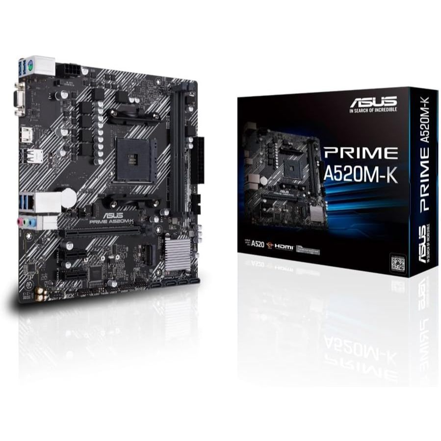 ASUS PRIME A520M-K AMD Ryzen 5000 series AM4 tương thích A520 chipset mATX bo mạch chủ/Sản phẩm chín