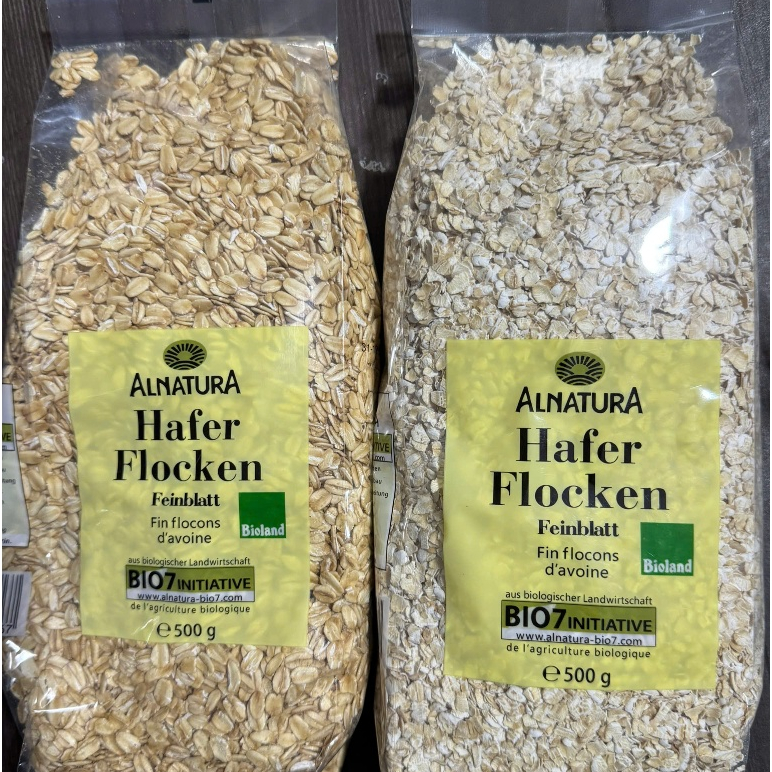 Yến mạch giảm cân Cán Dẹt & Cán Vỡ Hafer Flocken 500gr