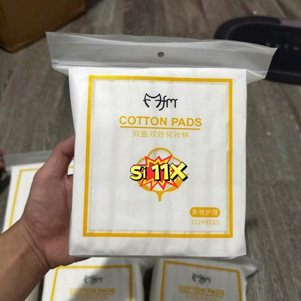 Combo 3 Gói - Bông tẩy trang 222 miếng 3 lớp Cotton Pads SUKEM_SHOP89