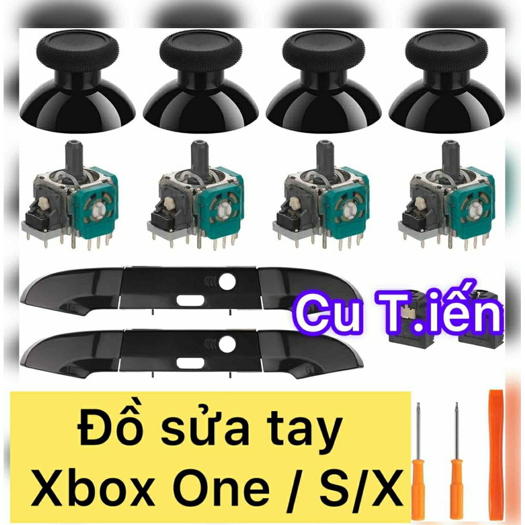 (Thanh lý)chụp cần xbox one, xbox 360,analog xbox phím.caosu,bọc cần, nút LB RB củ xoay xboxoneSX xb