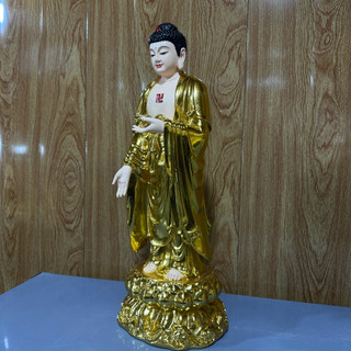 Tượng A Di Đà Dát Vàng Cao 46cm