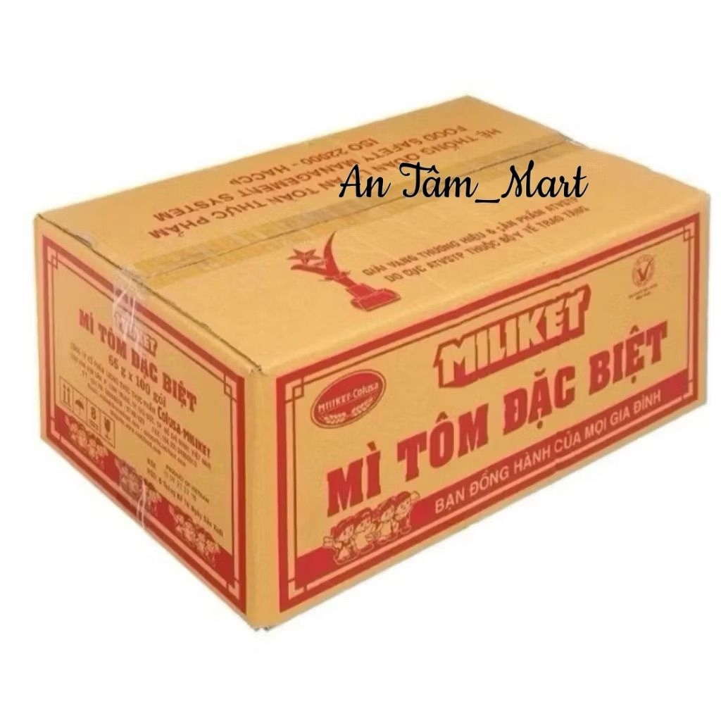 Mì Tôm Miliket 100 Gói/ 1thùng × 65g vs 80g Hàng chuẩn Miến mỳtôm