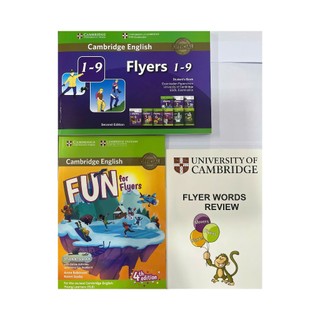 BỘ SÁCH FUN FOR FLYERS + FLYERS GỘP (1-9) + VỞ TỪ VỰNG FLYERS