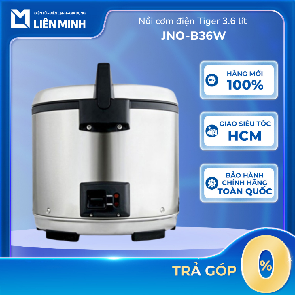 [Hỏa Tốc HCM] JNO-B36W - Nồi Cơm Điện Tiger B36W - Bảo Hành Chính Hãng