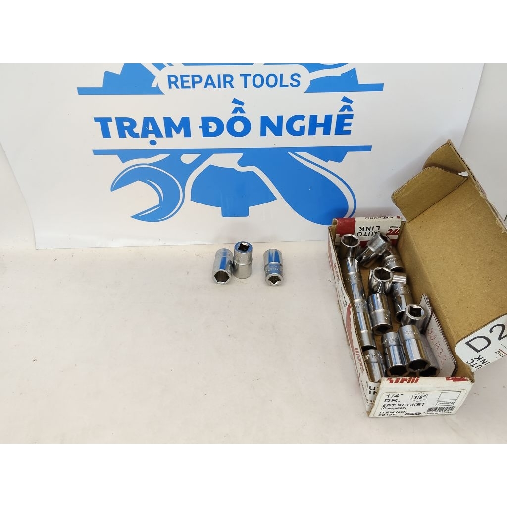 Đầu tuýp (socket) JTC 22438 — 1/4″ drive, 6 cạnh (6-point), hệ inch