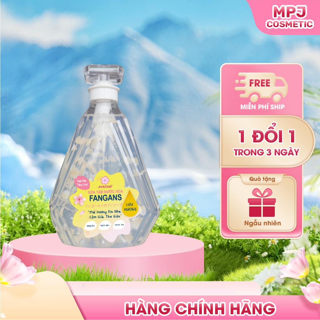 Sữa Tắm Cánh Hoa Tươi Giúp Trắng Mịn Da Hương Hoa Nước Hoa Avatar Fragrans Shower Gel