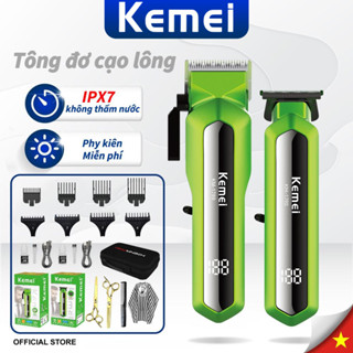 KEMEI Combo tông đơ cắt tóc + tông đơ khắc cho nam – Cắt nhanh, tạo kiểu chất, chuẩn salon tại nhà KM-1790 KM-1789