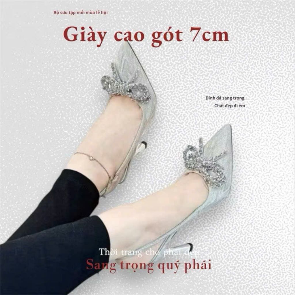 giày sandal nữ cao gót 5cm 7cm 9cm - M03