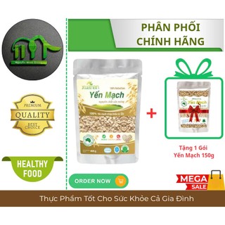 XUÂN AN - Yến Mạch Cán Mỏng ( ROLL) 400g ( Tặng Kèm 1 Túi Yến Mạch 150g)