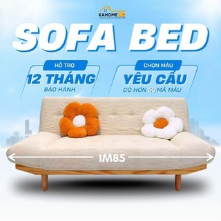  Ghế Sofa Giường Nằm Khung Gỗ Tự Nhiên Loại 1 Thiết Kế Chân Thuyền Sang Trọng Decor Phòng Khách 