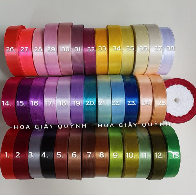 RUY BĂNG LỤA 2cm
