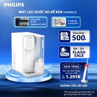   HÀNG CHÍNH HÃNG  Máy Lọc Nước RO Để Bàn NÓNG-LẠNH PHILIPS ADD6912 màu trắng Công nghệ lọc Aquaporin Inside® 