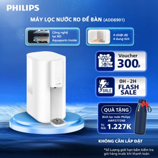   HÀNG CHÍNH HÃNG  Máy lọc nước RO để bàn PHILIPS ADD6901 màu trắng - Công Nghệ lọc RO Aquaporin Inside® làm nóng 3s 