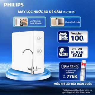   Miễn phí lắp đặt  Máy lọc nước để gầm RO Philips AUT2015 - 02 chế độ nước - nhỏ gọn công suất 60L h 