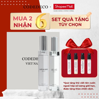   SET QUÀ 02 TÙY CHỌN MÙI  02 chai tinh dầu nước hoa CODEDECO 10ml + 4 vial 2.5 mùi ngẫu nhiên 