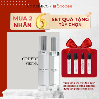   SET QUÀ 02 TUỲ CHỌN  02 Chai Tinh Dầu Nước Hoa CODEDECO 10ml Dạng xịt + 04 Vial 2.5ml Mùi ngẫu nhiên 