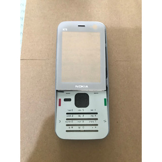 Vỏ nokia n78 đen, trắng kèm phím đen!