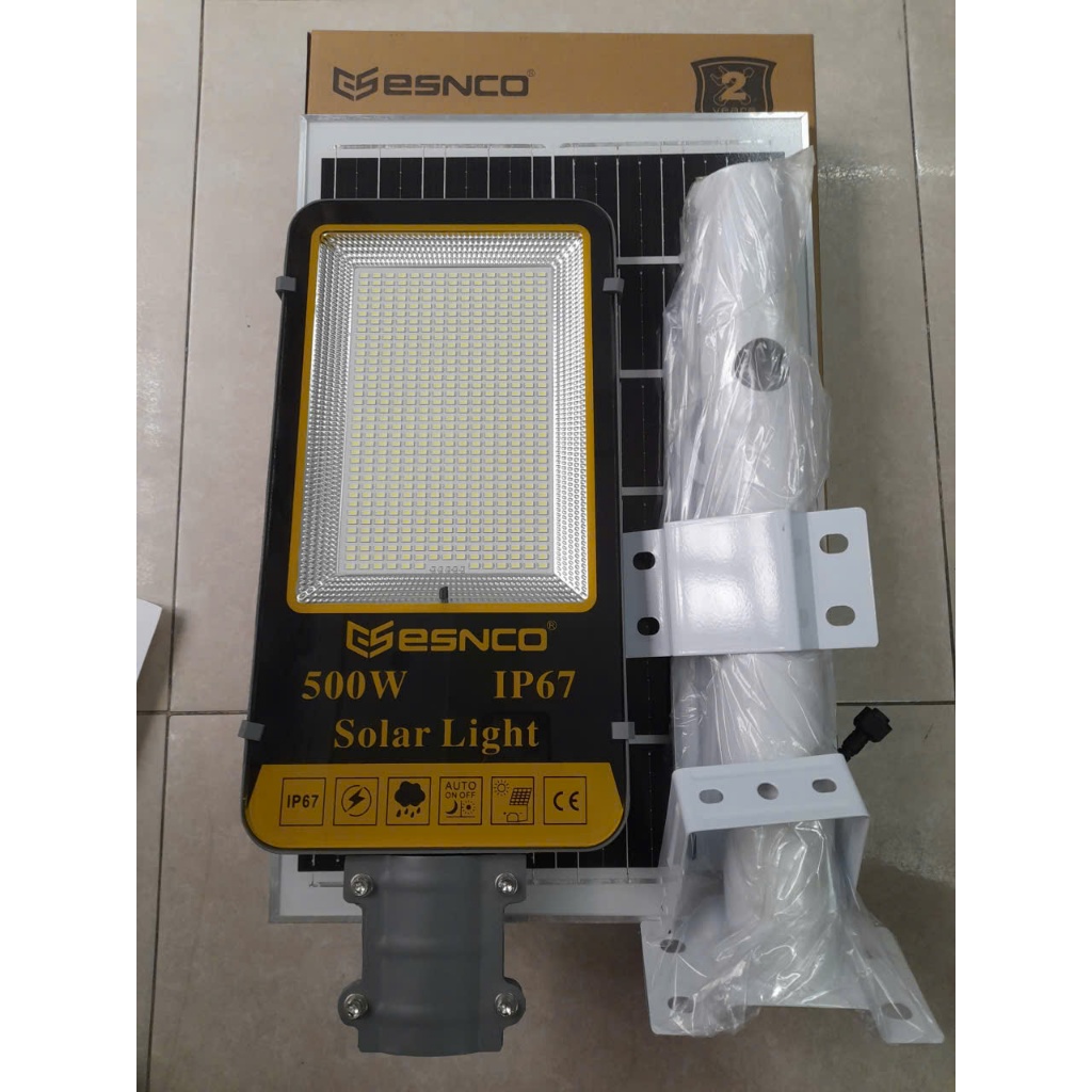 ĐÈN NĂNG LƯỢNG MẶT TRỜI 500W, ĐÈN BÀN CHẢI 500W ESNCO