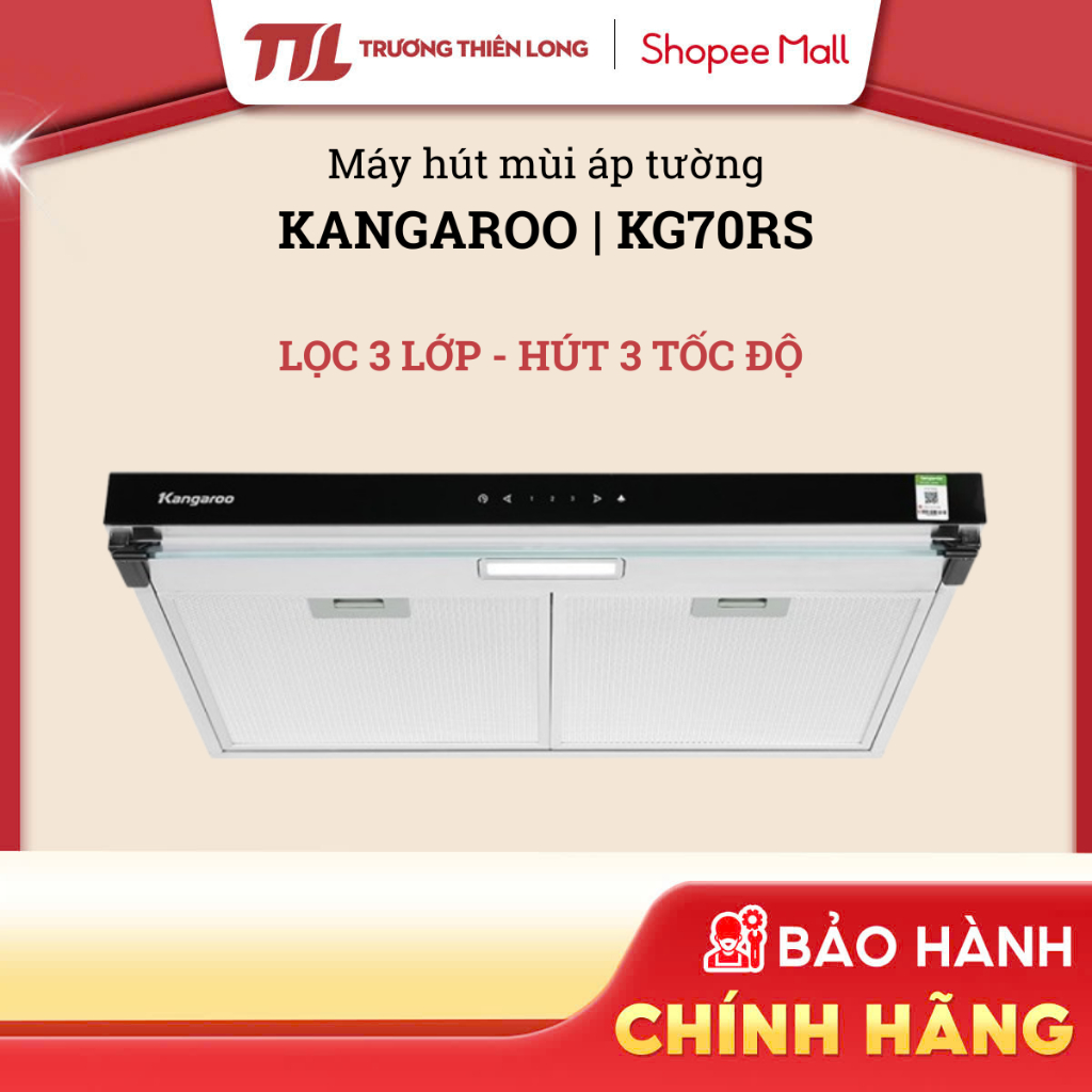 KG70RS - Máy Hút Mùi Áp Tường Kangaroo KG70RS - Bảo Hành Chính Hãng