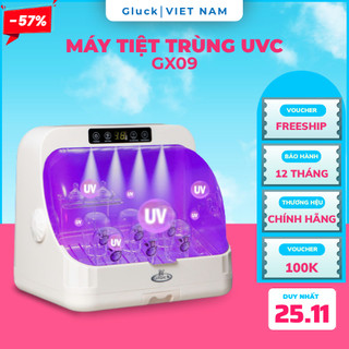  Máy tiệt trùng sấy khô Gluck GX09 tủ tiệt trùng uv bình sữa máy úp bình sữa tiệt trùng sấy khô 