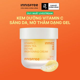  INNISFREE x Kem dưỡng Vitamin C sáng da mờ thâm dạng gel INNISFREE Green Tea Enzyme Brightening Cream 50ml 