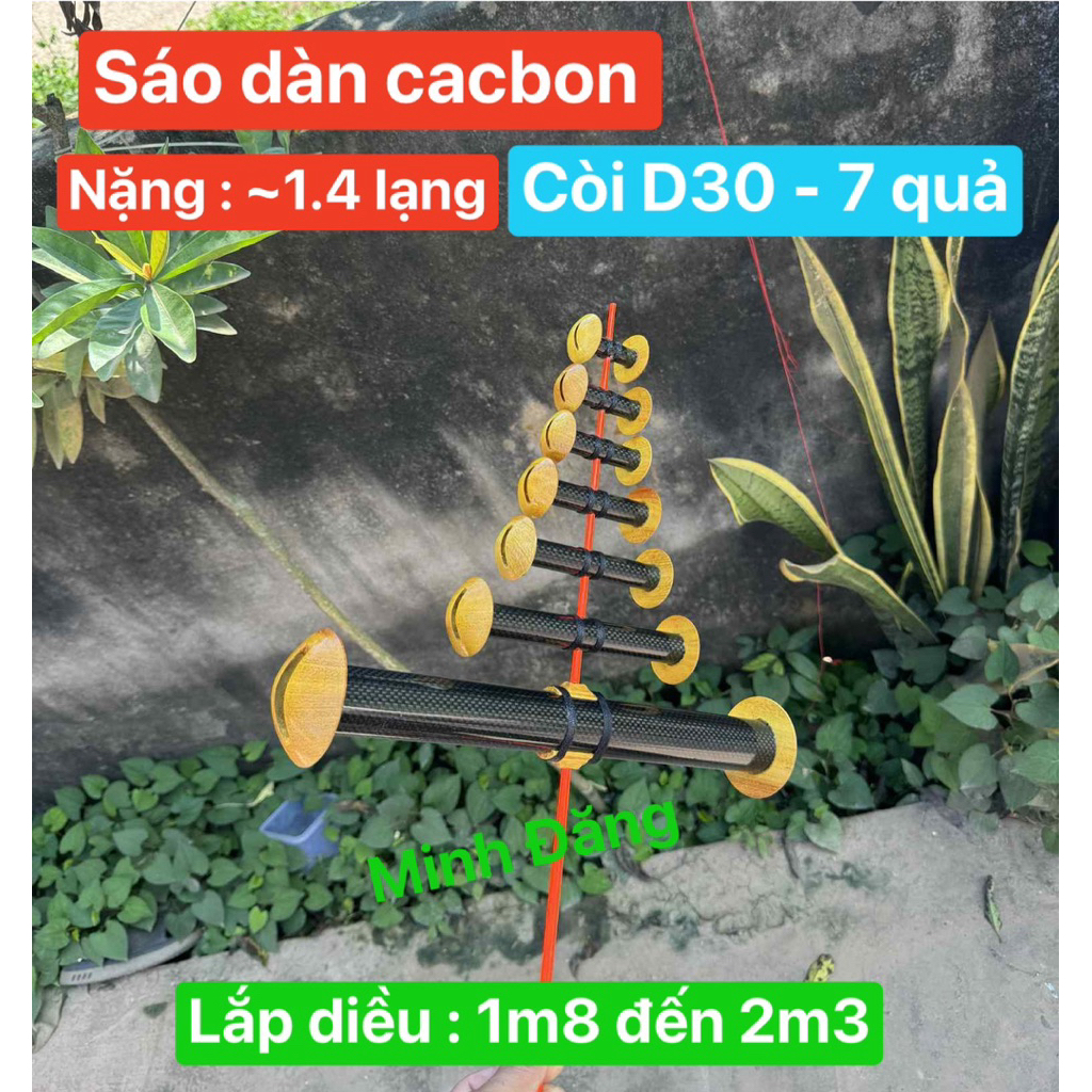 sáo dàn  5-7-9 quả D20-d27-d30-d35-d40 lắp diều sáo , bao âm