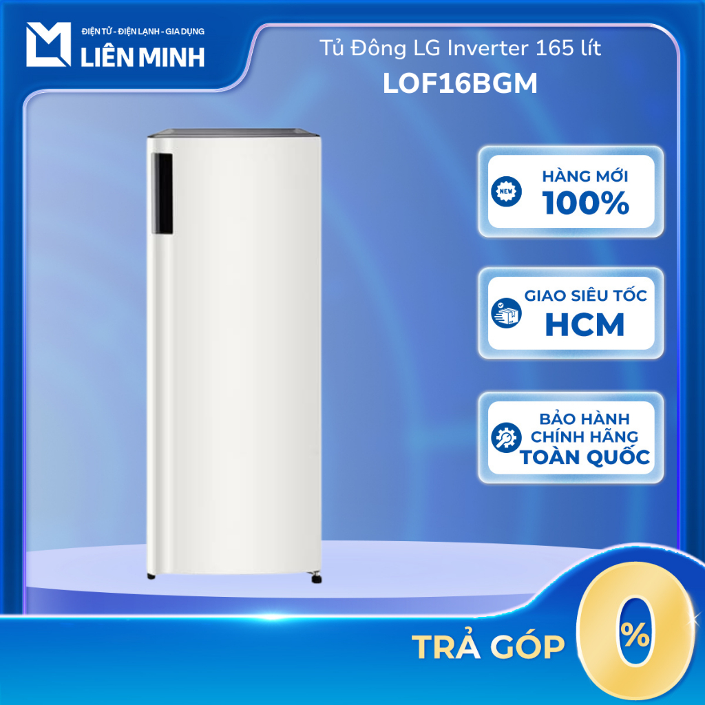 LOF16BGM - Tủ Đông LG Inverter 165 Lít LOF16BGM (1 Cửa Màu Be) [Giao Toàn Quốc]