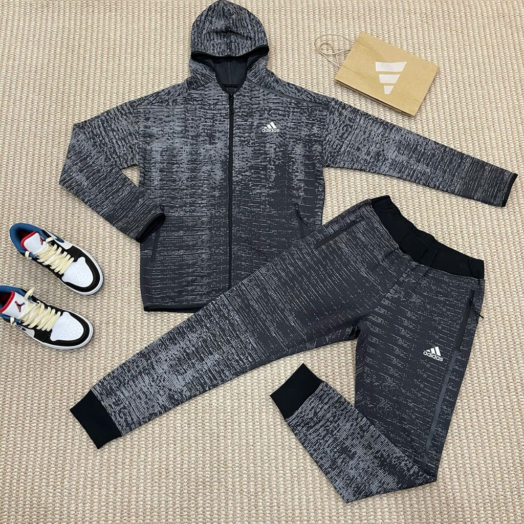 Bộ nỉ nam Adidas, đồ bộ nam thu đông cao cấp hàng chuẩn lót nhung bên trong xịn