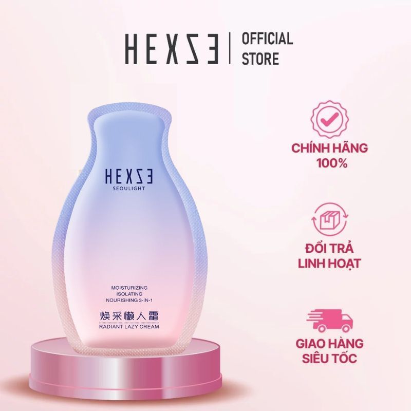 SAMPLE Kem lười nâng tone sáng da HEXZE 2ML